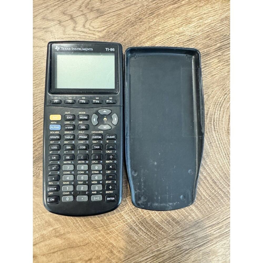Texas Instruments Ti-86 Graphing Calculator with Cover Tested Working